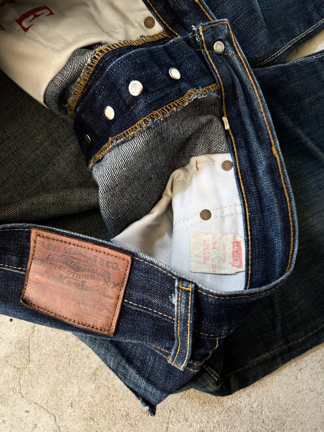 90s Levi's 501XX Big E Selvedge Denim  상품이미지7