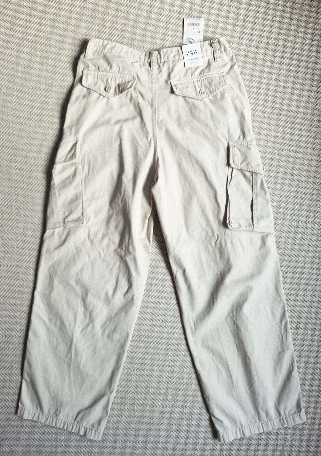 새상품 자라 릴렉스드핏 코튼 카고팬츠 31 상품이미지4