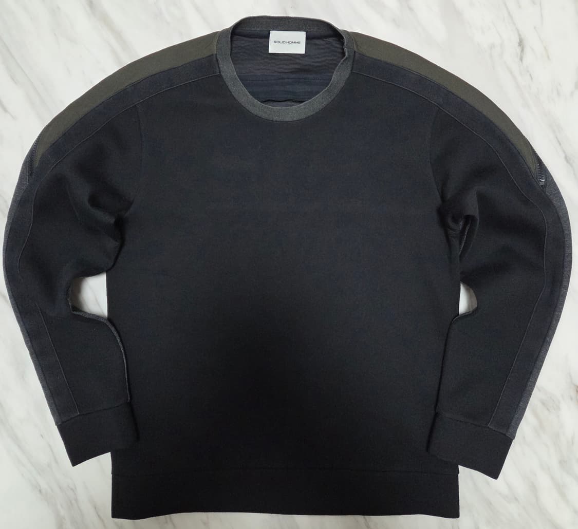 솔리드옴므 네오프렌 지퍼 맨투맨 상품이미지1