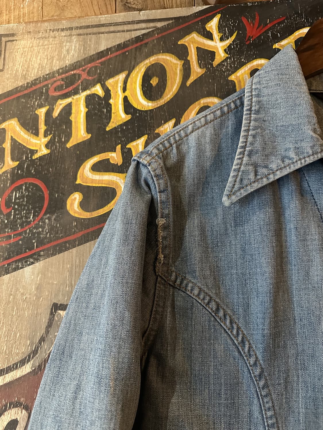 70s USA Vintage Lee Western Denim Jacket 상품이미지6