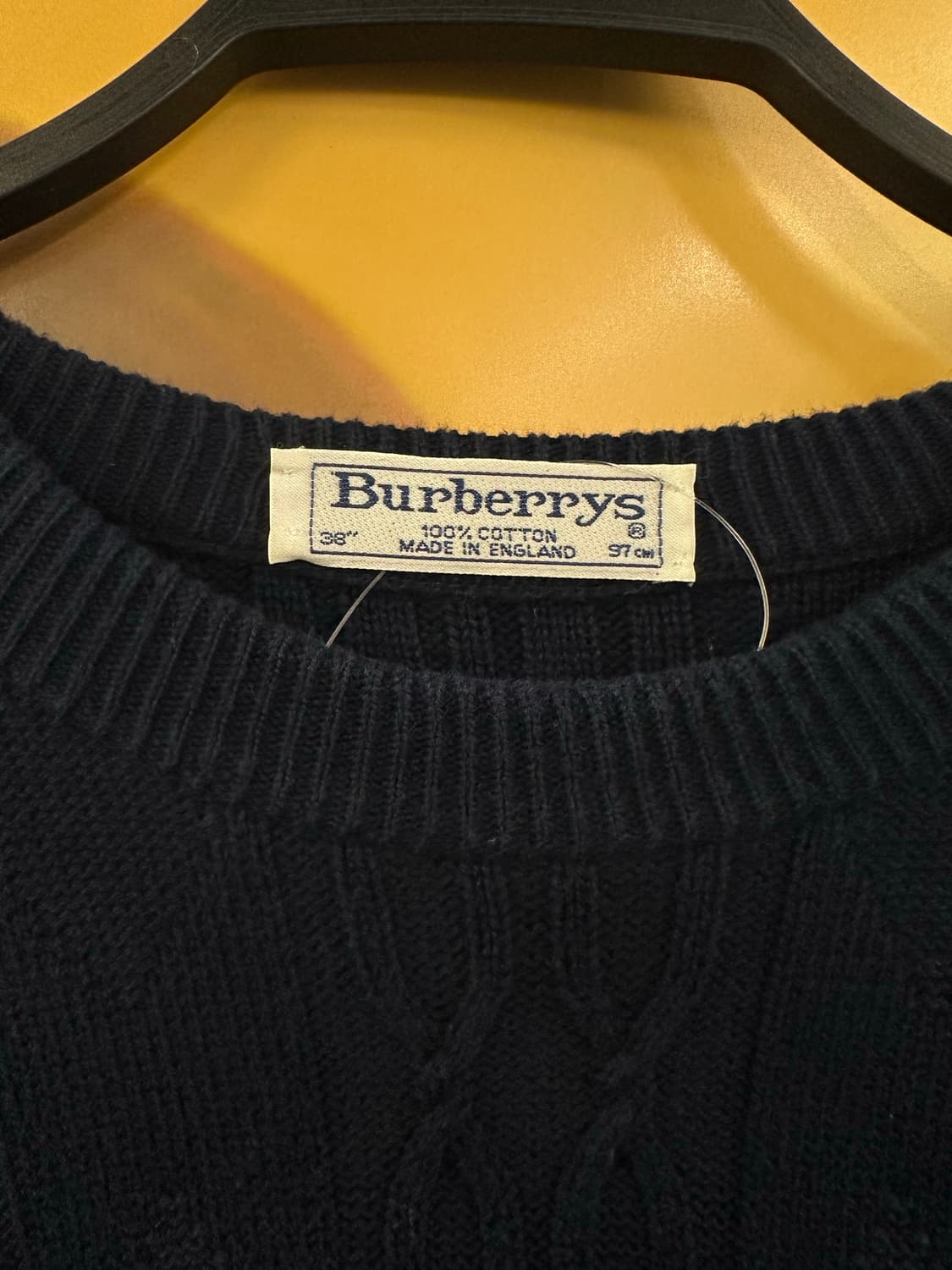 BURBERRY 버버리 네이비 케이블니트 상품이미지3