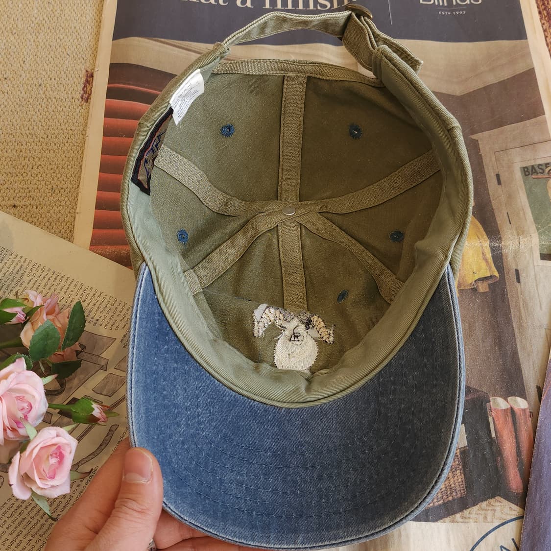 90s 빈티지 캡모자 애니멀 캡모자 트러커캡 미국 빈티지 산양 상품이미지5