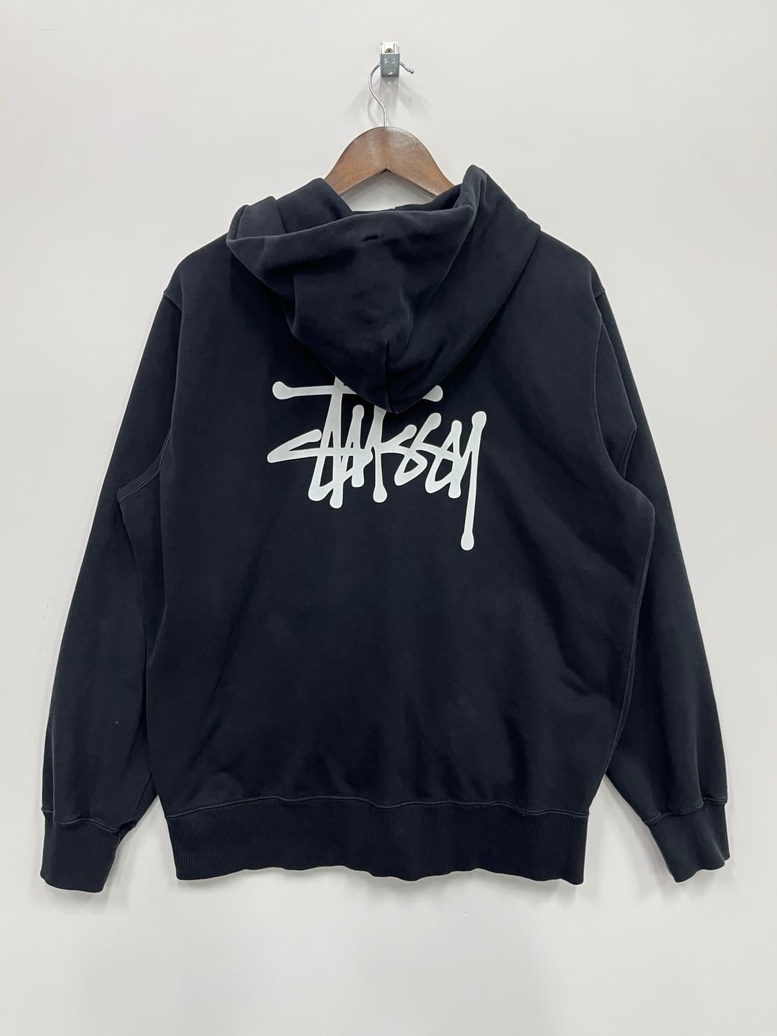 스투시 베이직 블랙 후드집업  상품이미지5