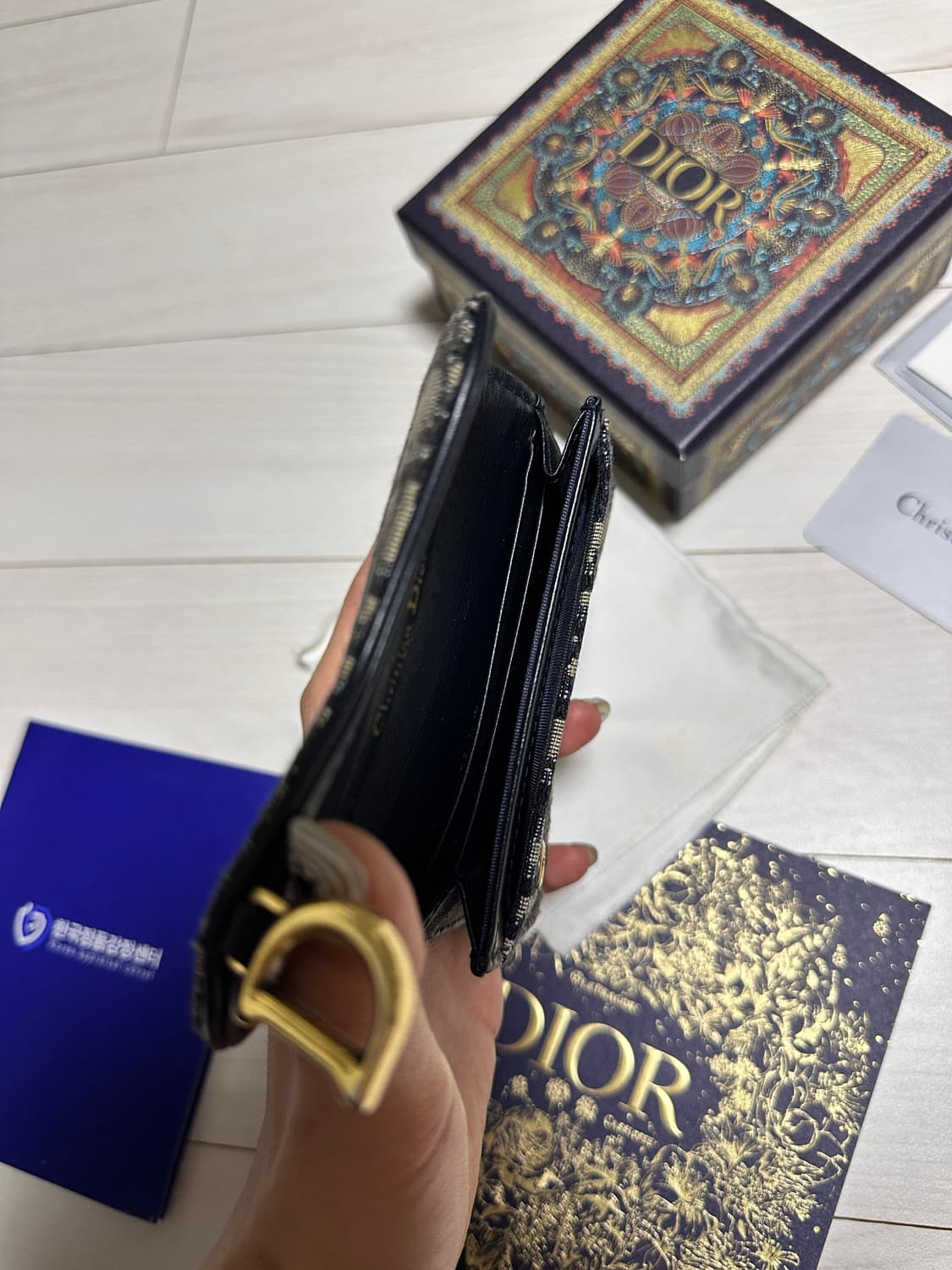 christian dior 디올 오블리크 새들 지갑 상품이미지7