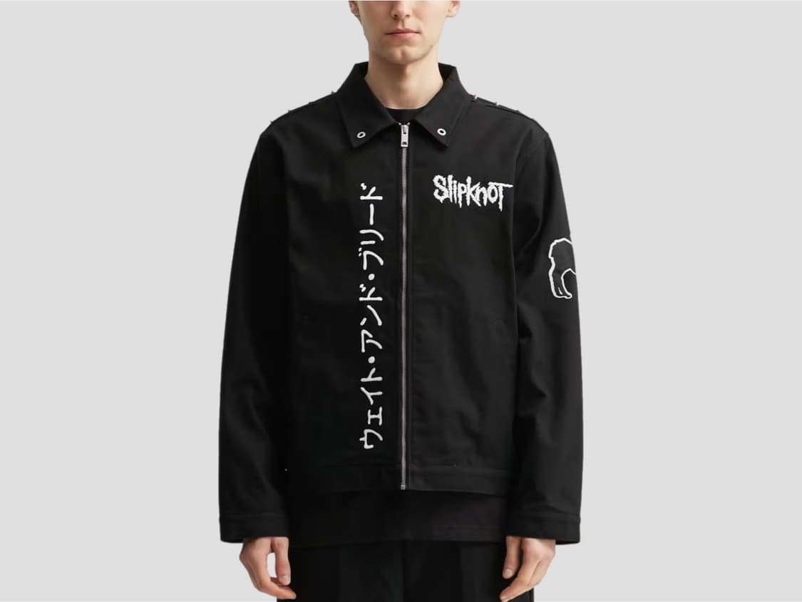 플레저스 X 슬립낫  메탈스파이크 어깨견장 워크 데님자켓 상품이미지1