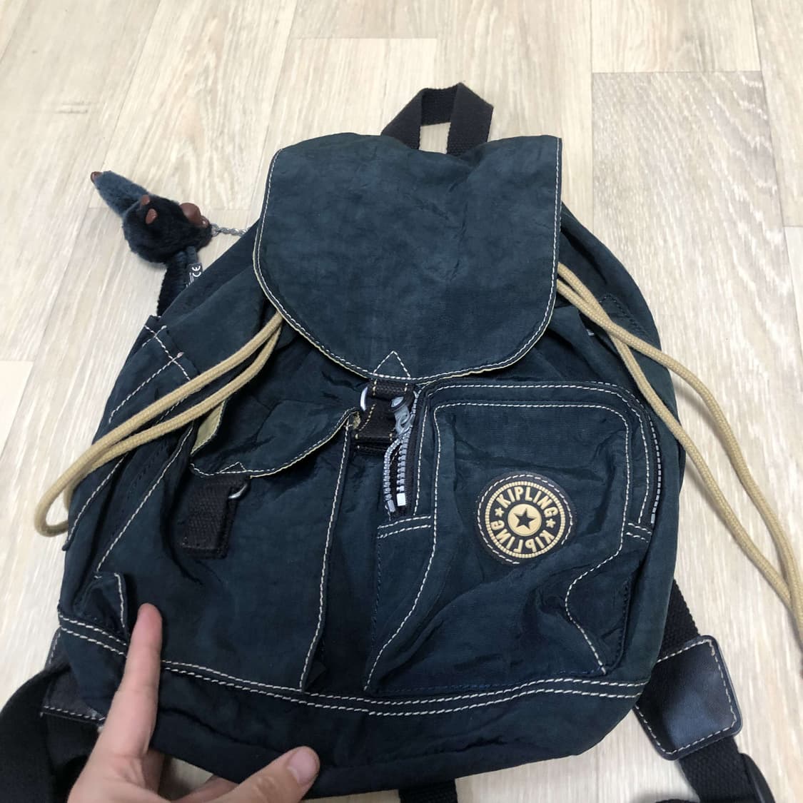 (ONE SIZE) 키플링 Y2K 허니비 복조리 백팩 네이비 키플링 가방 상품이미지2