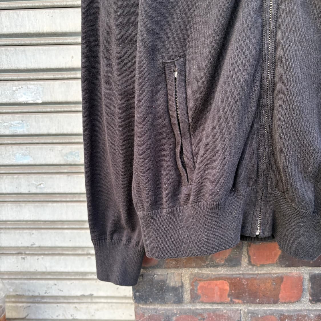 씨피컴퍼니 탈부착 후드 니트 집업 자켓 상품이미지5