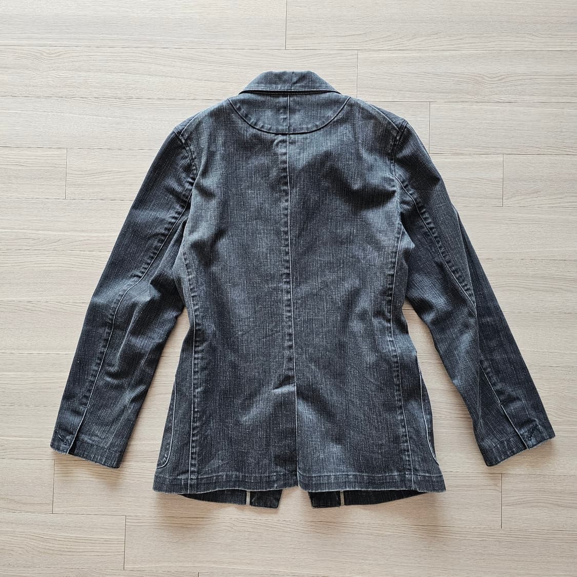 여성 S~M ) 유나이티드 애로우즈 블랙 데님 자켓 간절기 일본제작 상품이미지2