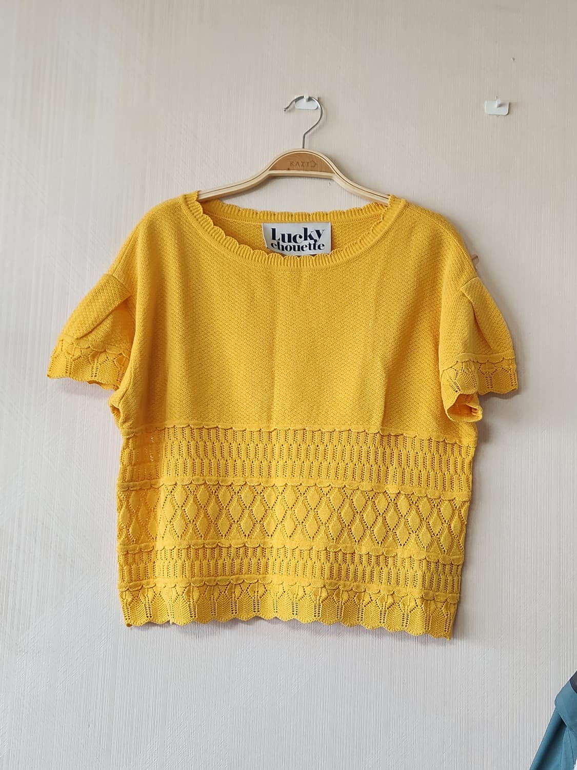 럭키슈에뜨 크로셰 반팔 니트  상품이미지1
