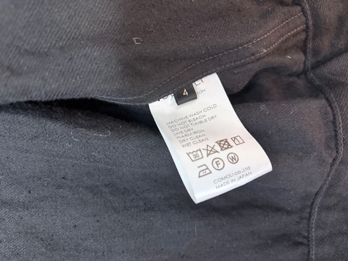 코모리 데님 자켓 4사이즈 블랙 상품이미지4