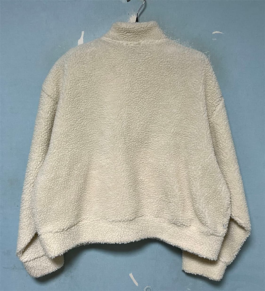 아디다스 여자 반집업 뽀글이 맨투맨 오버핏 M 95 66 상품이미지2