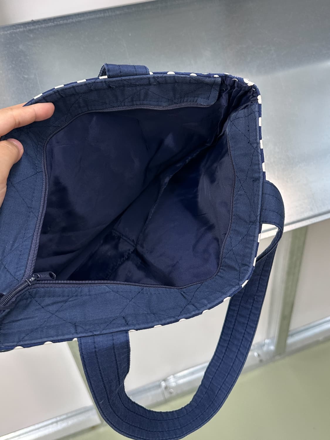 navy dot ribbon bag 상품이미지3