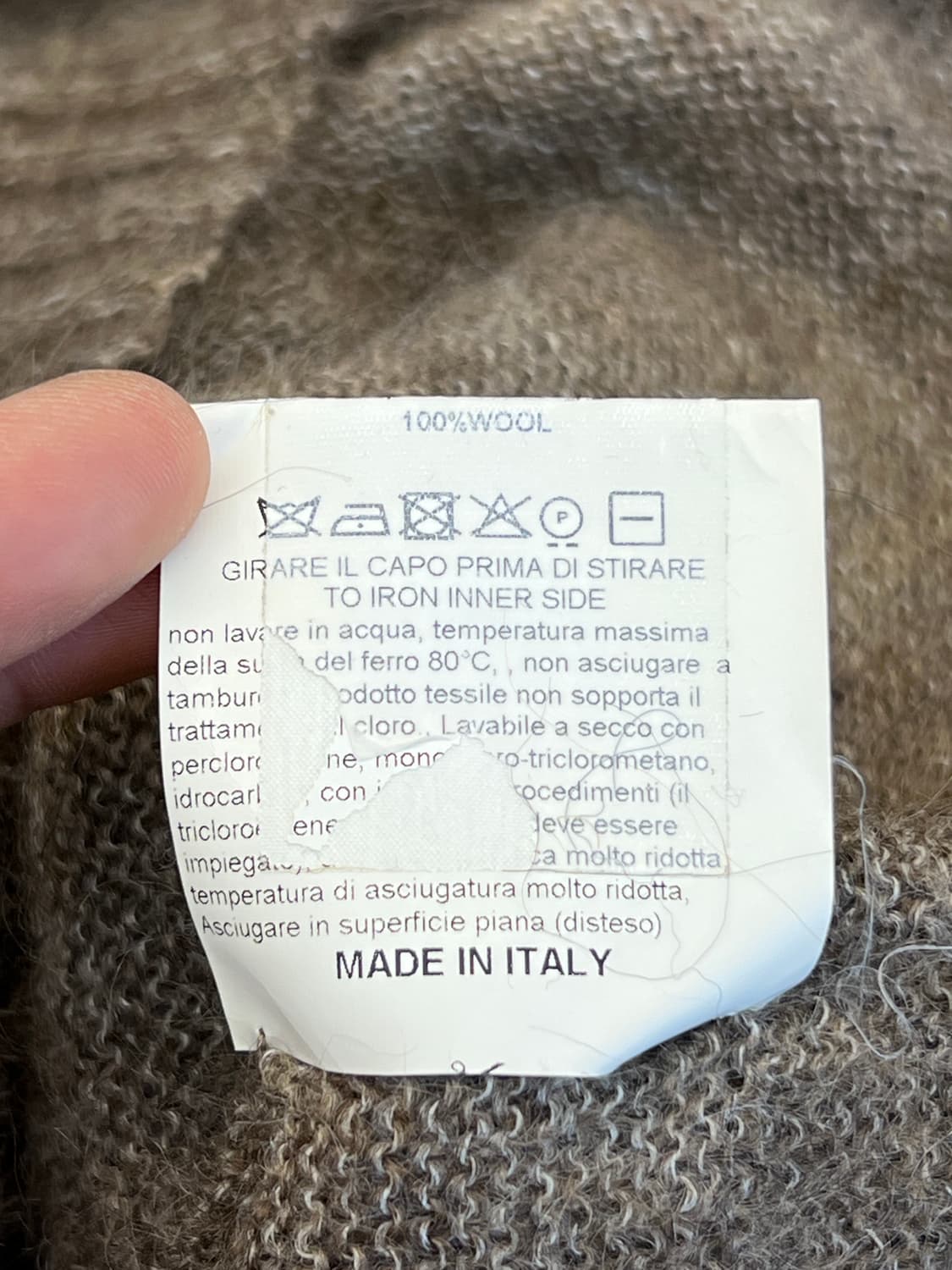 골든구스 브라운 모헤어 니트 상품이미지6