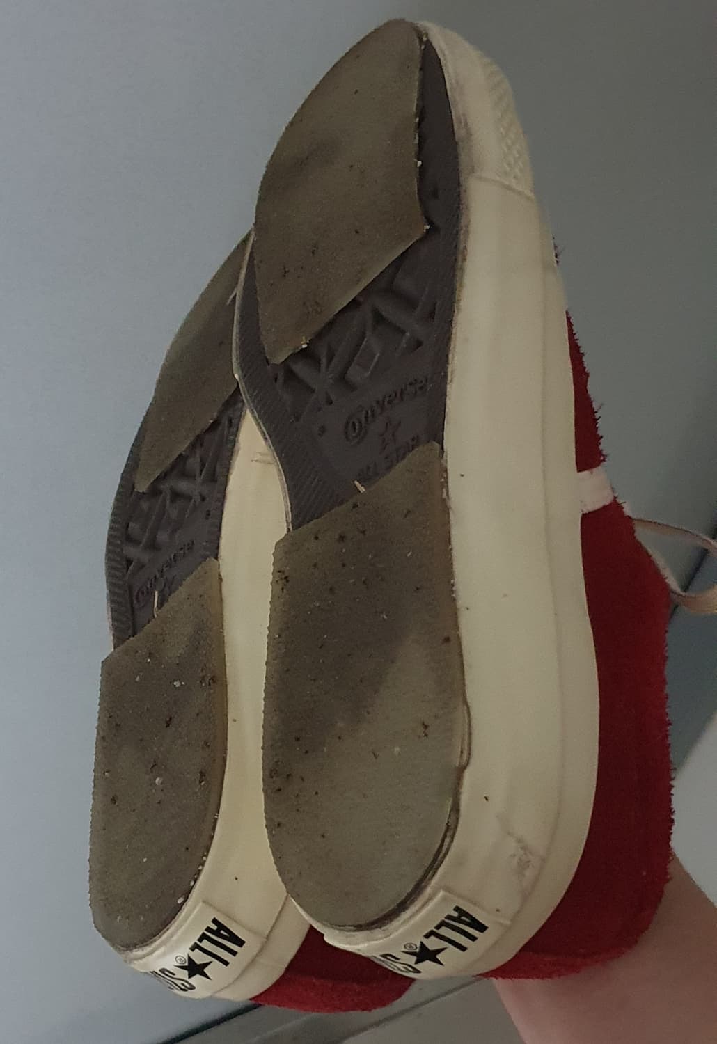 컨버스 재팬 Star & Bars 레드 스웨이드 265 상품이미지7