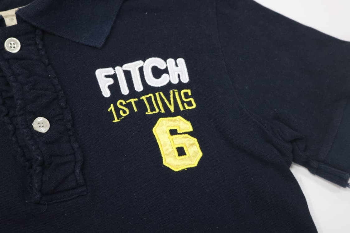 아베크롬비 앤 피치 빈티지 네이비 머슬핏 카라티 (M) 상품이미지4