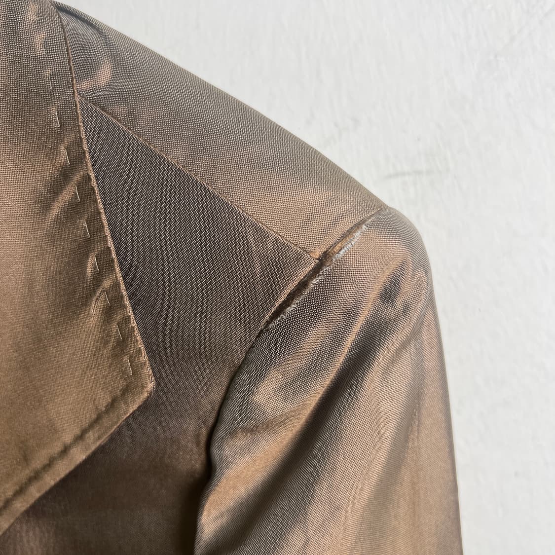 지아니 베르사체 꾸뛰르 브라운 실크 새틴 블레이저 자켓 상품이미지9