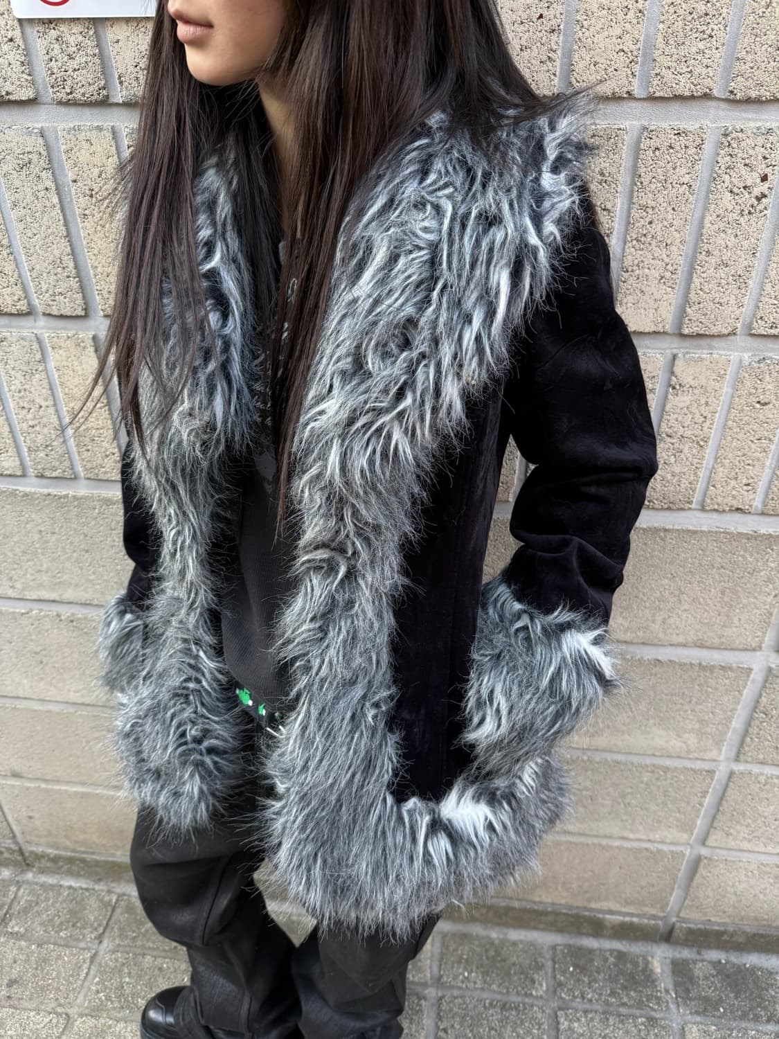 퍼 디테일 락시크 무드 자켓 상품이미지10