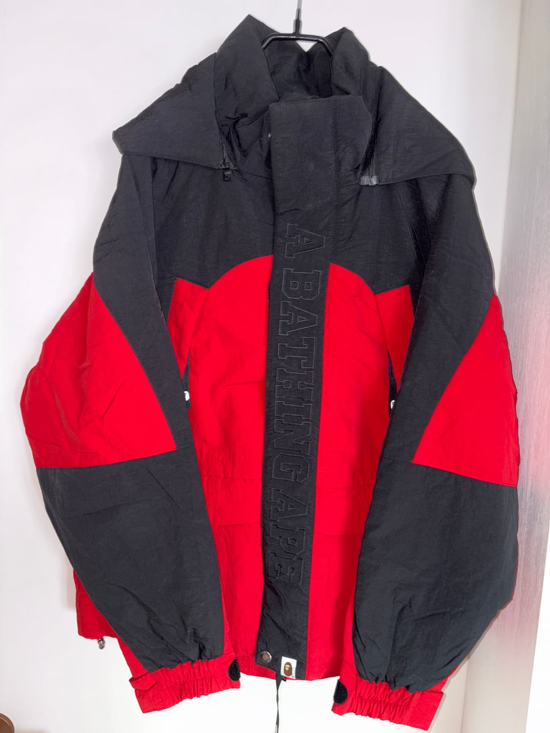 (새상품) Bape 베이프 나일론 스노우보드 패디드 자켓 레드 상품이미지2