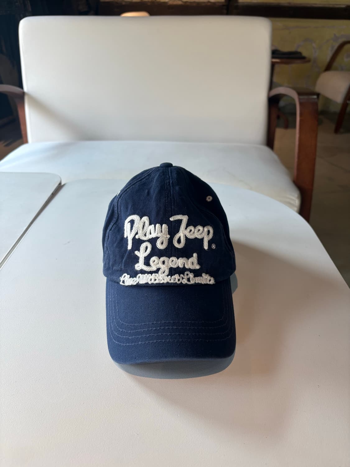 지프 채인스티치 레터링 빈티지캡 상품이미지1