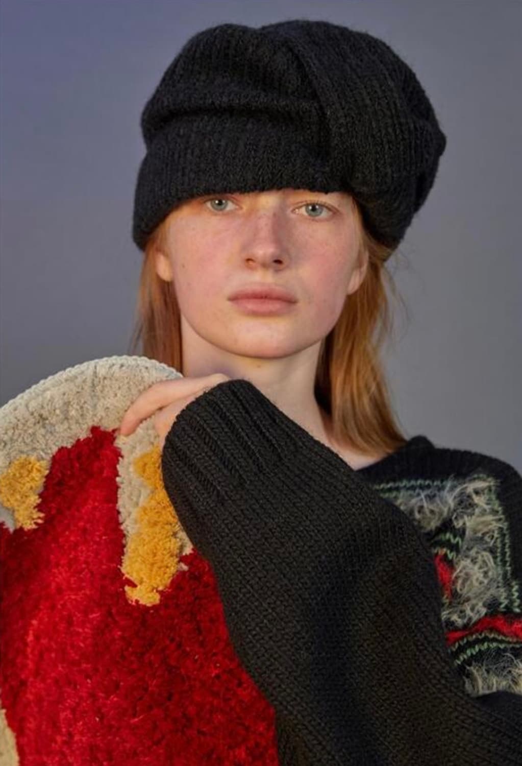 어썸니즈 터번햇 비니 리본 블랙 상품이미지2