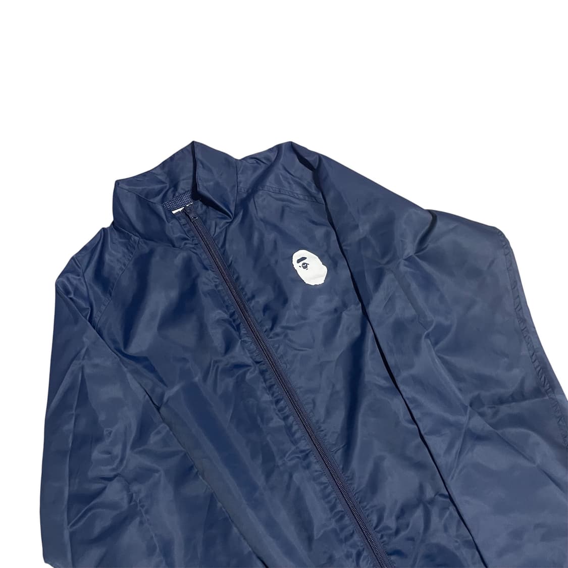 XL) 베이프 로고 윈드브레이커 바람막이 자켓 네이비 상품이미지2