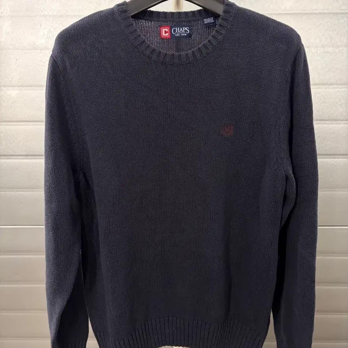 Polo Chaps vintage sweater navy L 상품이미지2