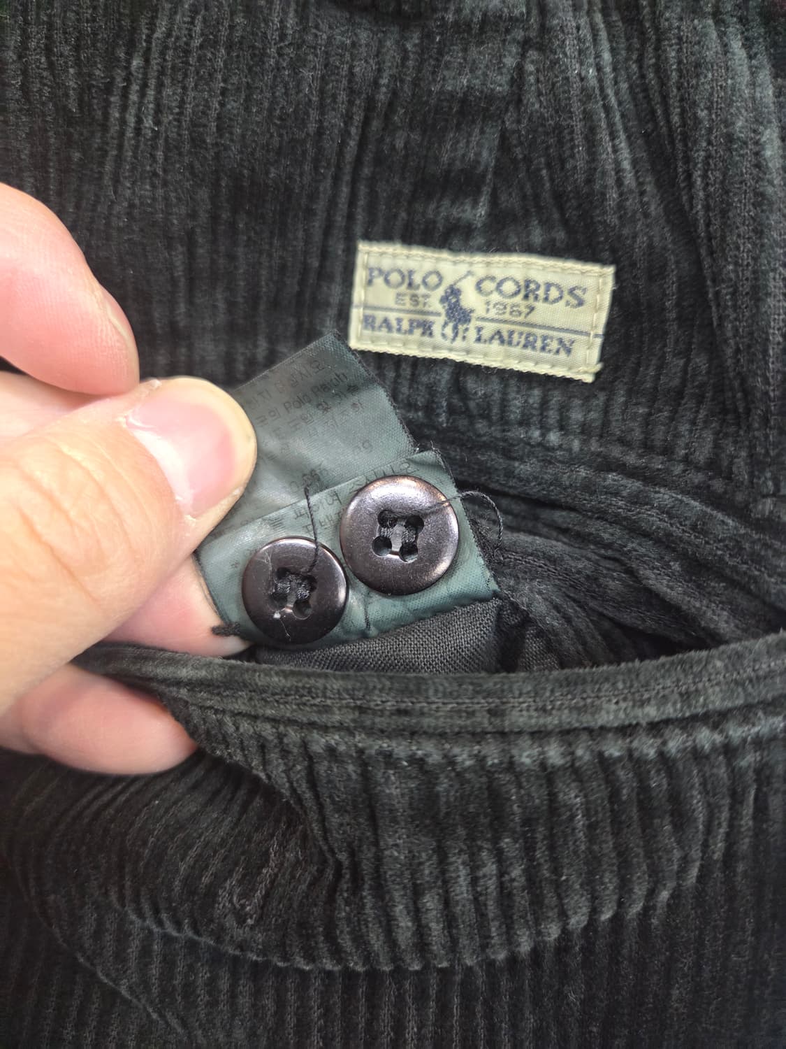 폴로랄프로렌 올드스쿨 빈티지 투턱 코듀로이 팬츠 대략 31 상품이미지3