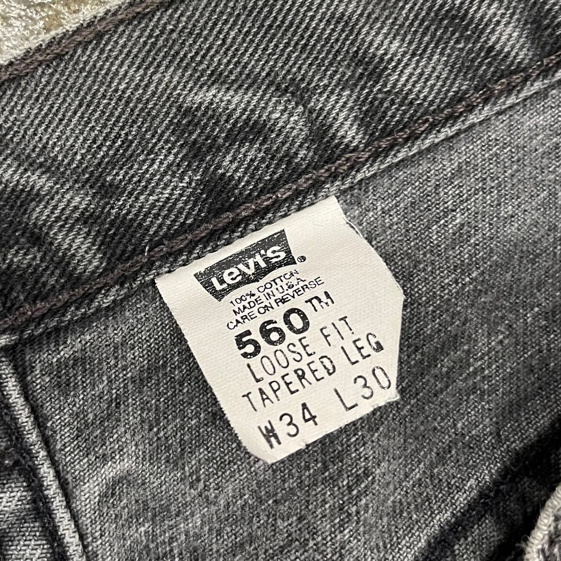00s USA Levis560 블랙진 (33“) 상품이미지5