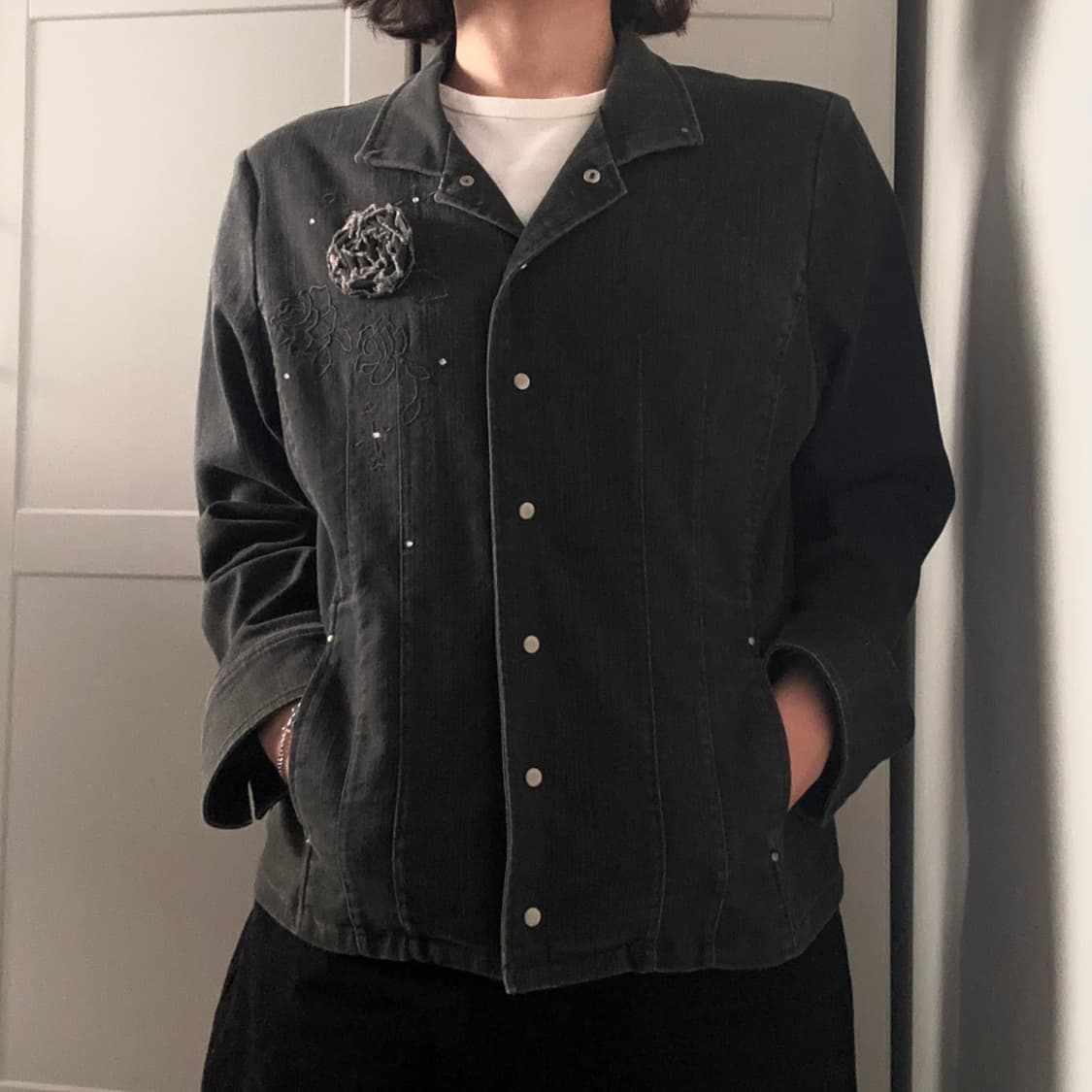 일본 빈티지 데님 셔츠 자켓 상품이미지4