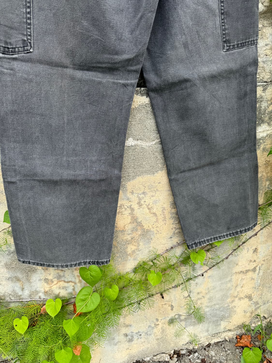 90s 칼하트 b01 blk distressed 하드페이딩 더블니 팬츠 상품이미지6