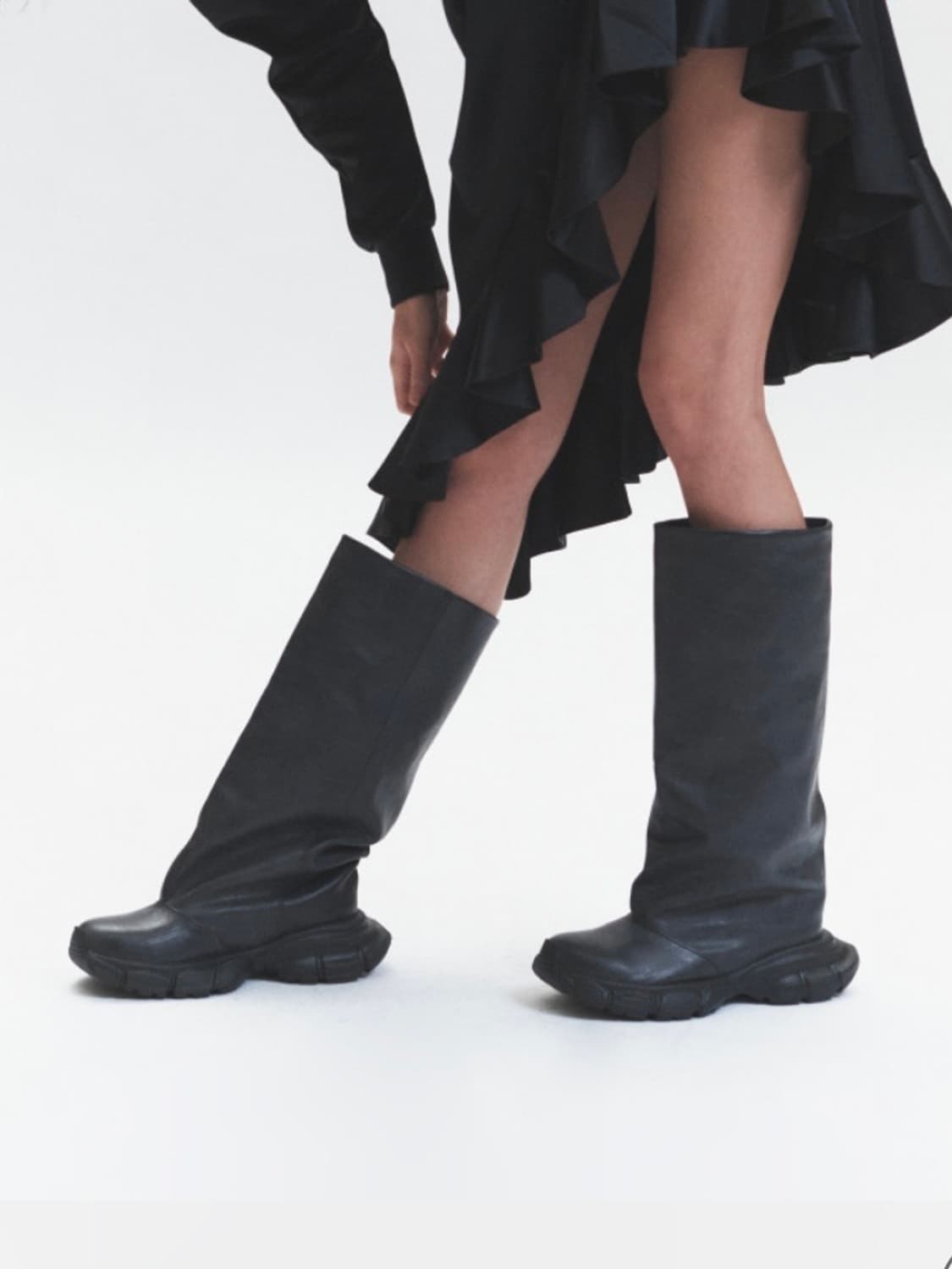 쓰리투에이티 GRUNGE LEATHER TALL BOOTS 상품이미지2