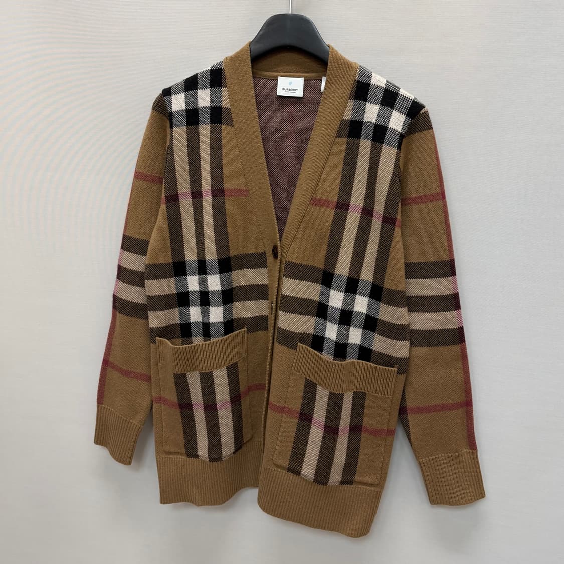 버버리 체크 울 캐시미어 자카드 가디건 ( 55~66 ) 상품이미지3