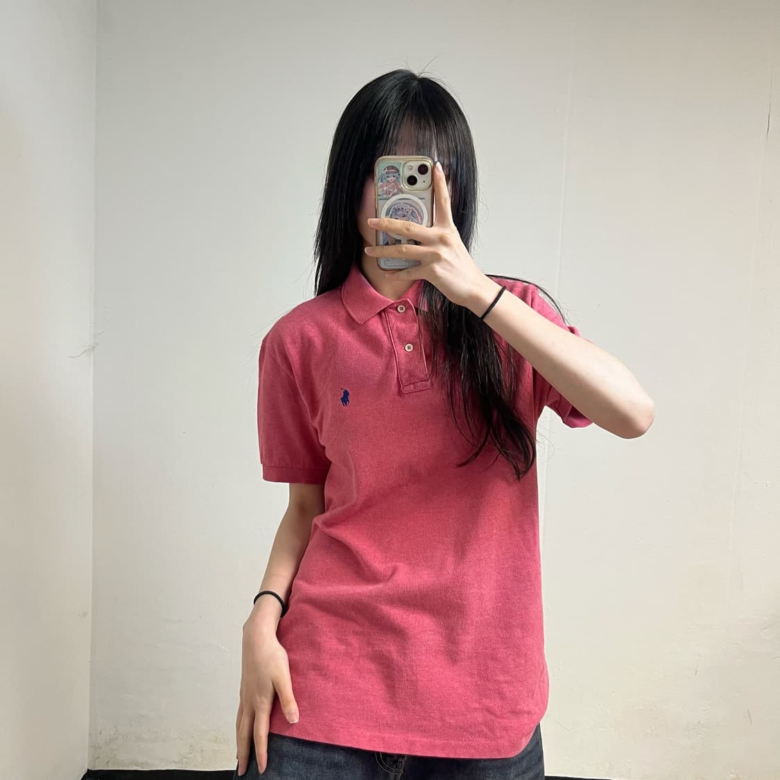 Polo Ralph Lauren Crimson Red Collar Tee 상품이미지1
