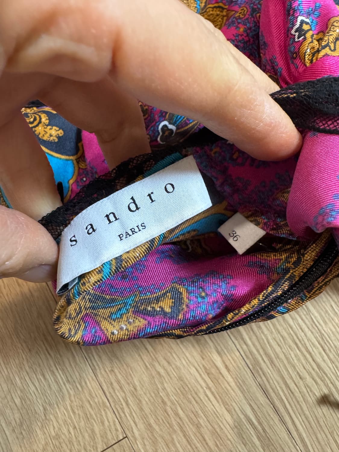 Sandro 산드로 실크 원피스 상품이미지3