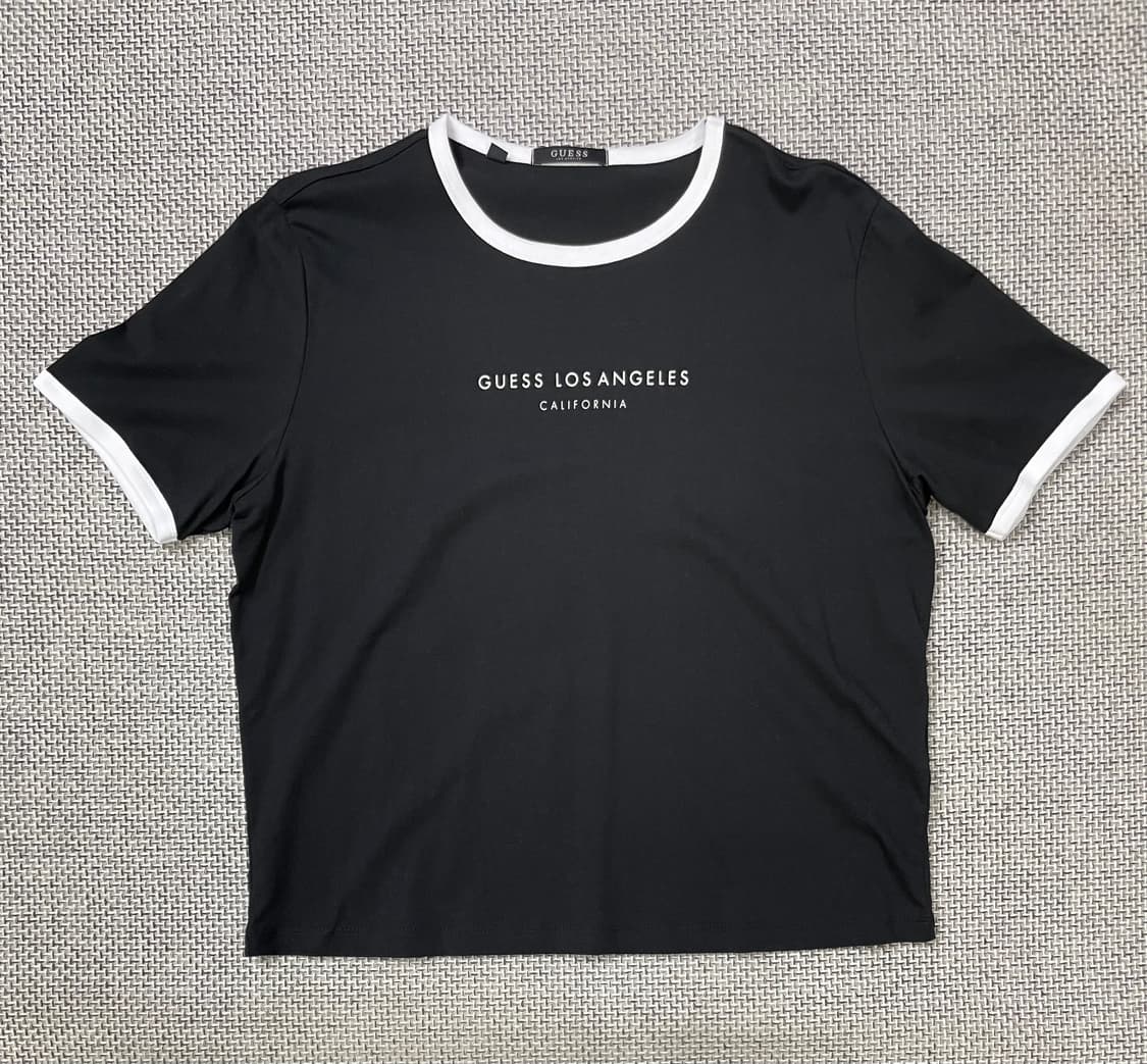 게스 로스앤젤레스 캘리포니아 크롭 반팔티 XL 상품이미지1