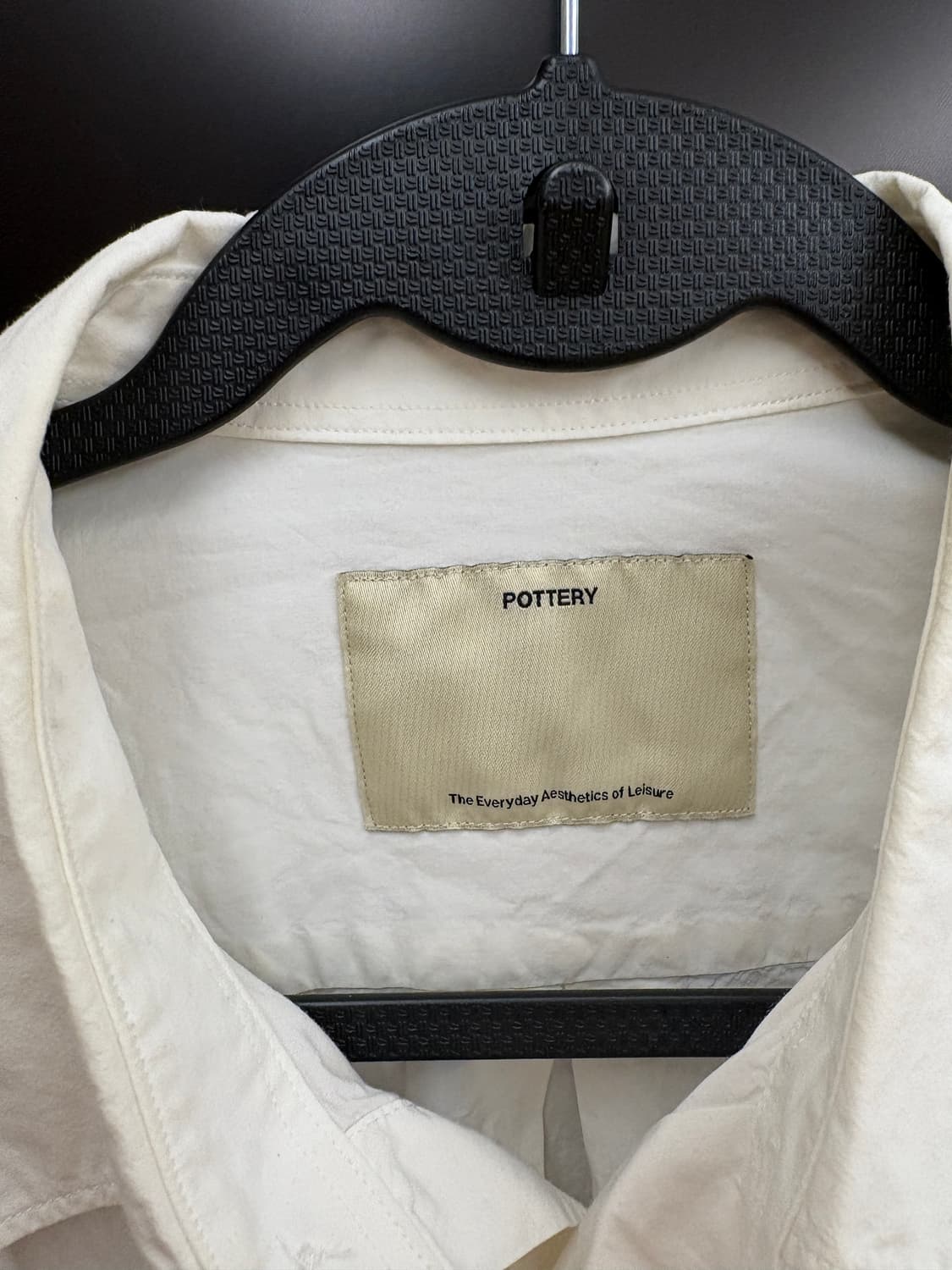 포터리 화이트셔츠 2사이즈 상품이미지2