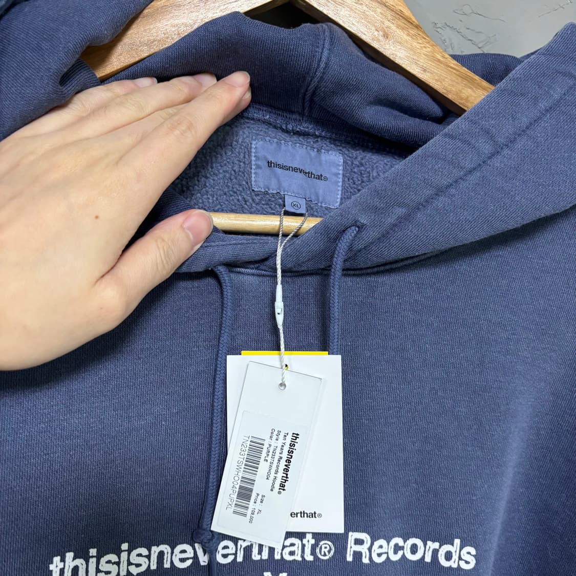 디스이즈네버댓 ten years records 후드 새상품 상품이미지3
