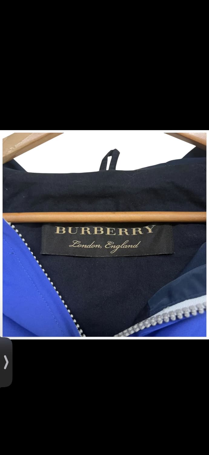 18SS 버버리  아카이브 로고 후드 아노락블루 M 상품이미지4