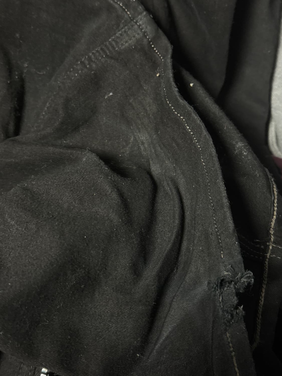 릭오웬스 다크쉐도우 스트레이트 볼란 데님 팬츠 상품이미지6