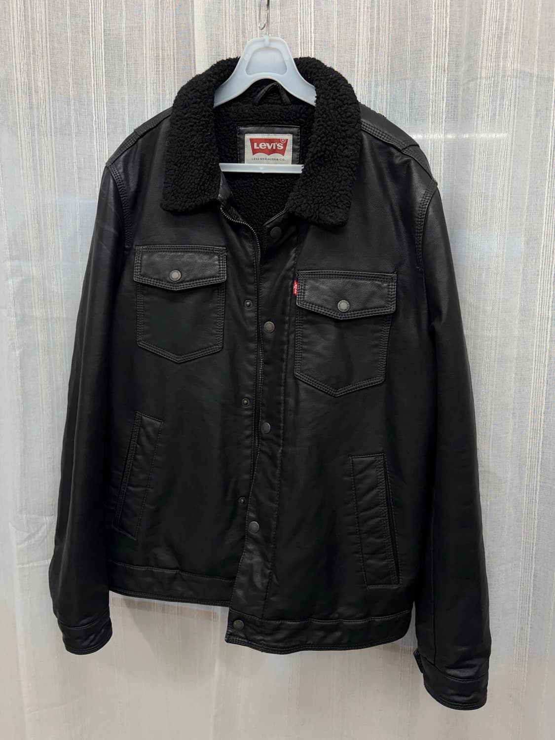 리바이스 레더 셰르파 트러커 가죽 자켓 Levi’s 상품이미지4