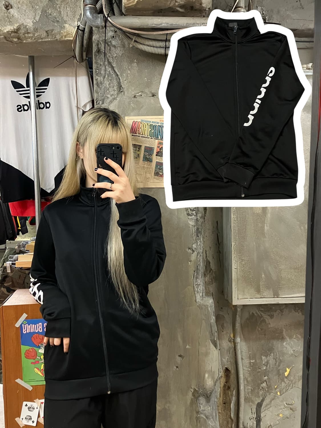 아디다스 져지 블랙 XL #csz1217 상품이미지1