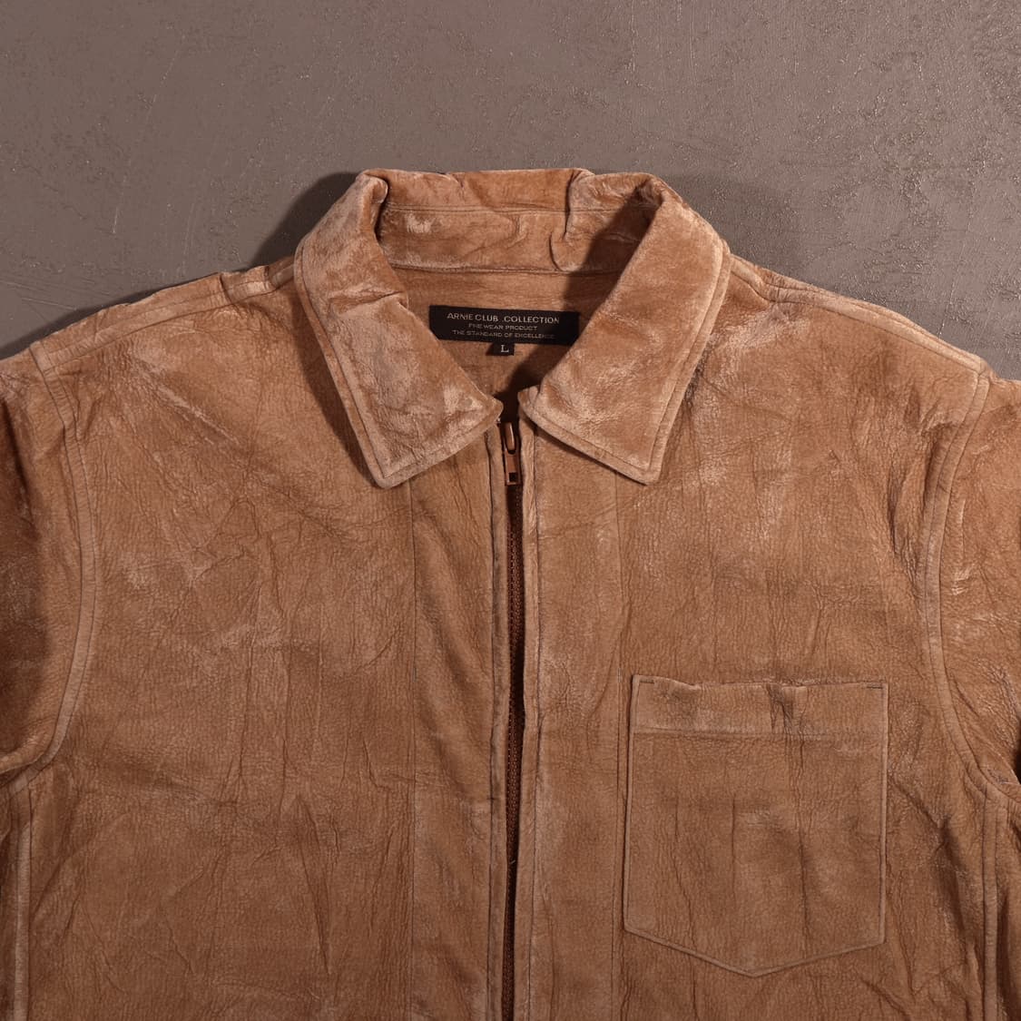 일본빈티지 스웨이드 벨벳 집업자켓 상품이미지2