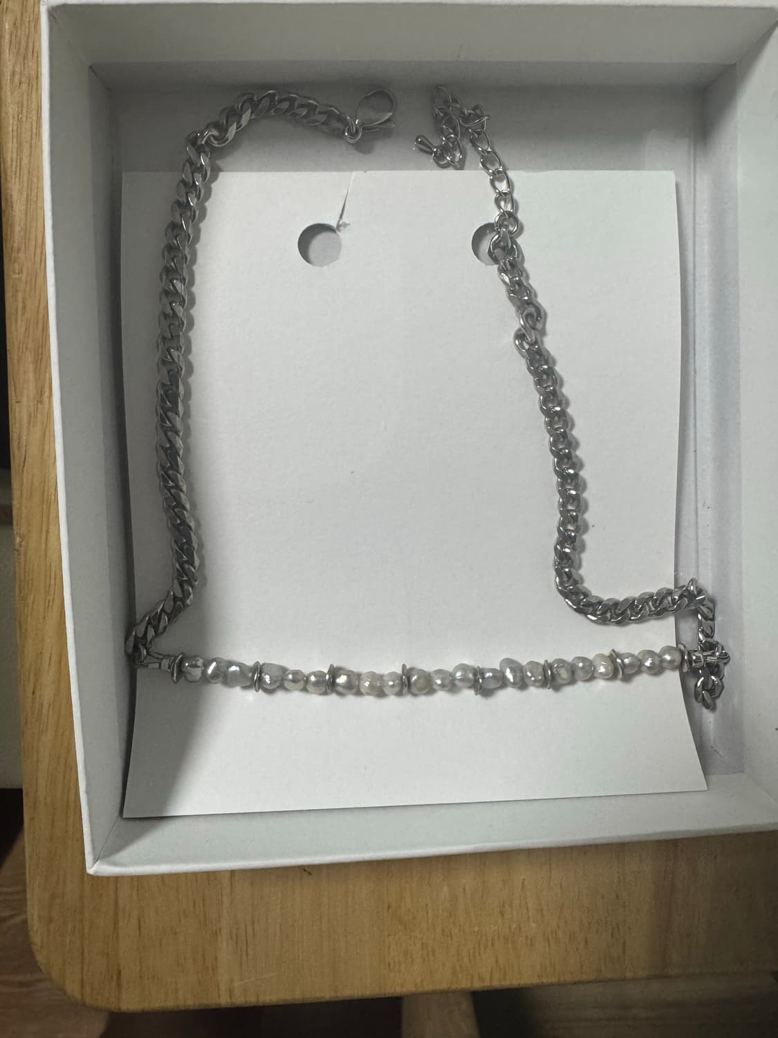 벨리에 체인 펄 네클리스 상품이미지3