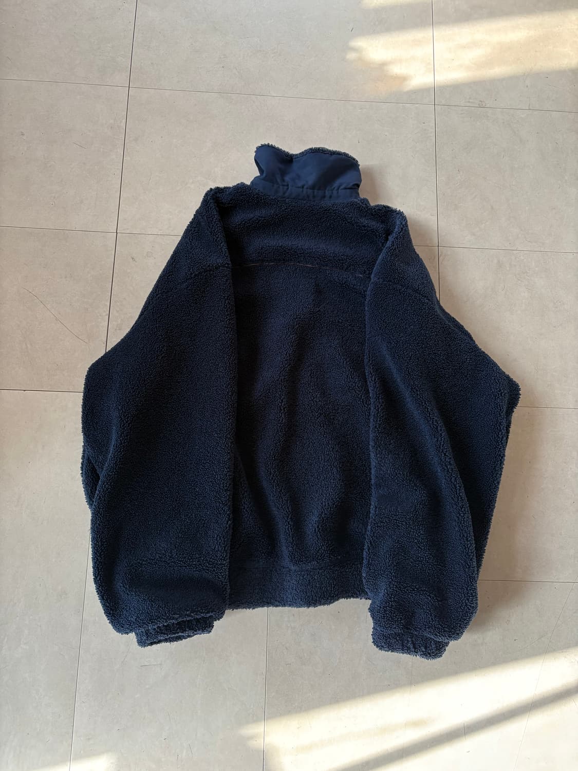 아디다스 네이비 오버핏 빅파이어버드 후리스 상품이미지7