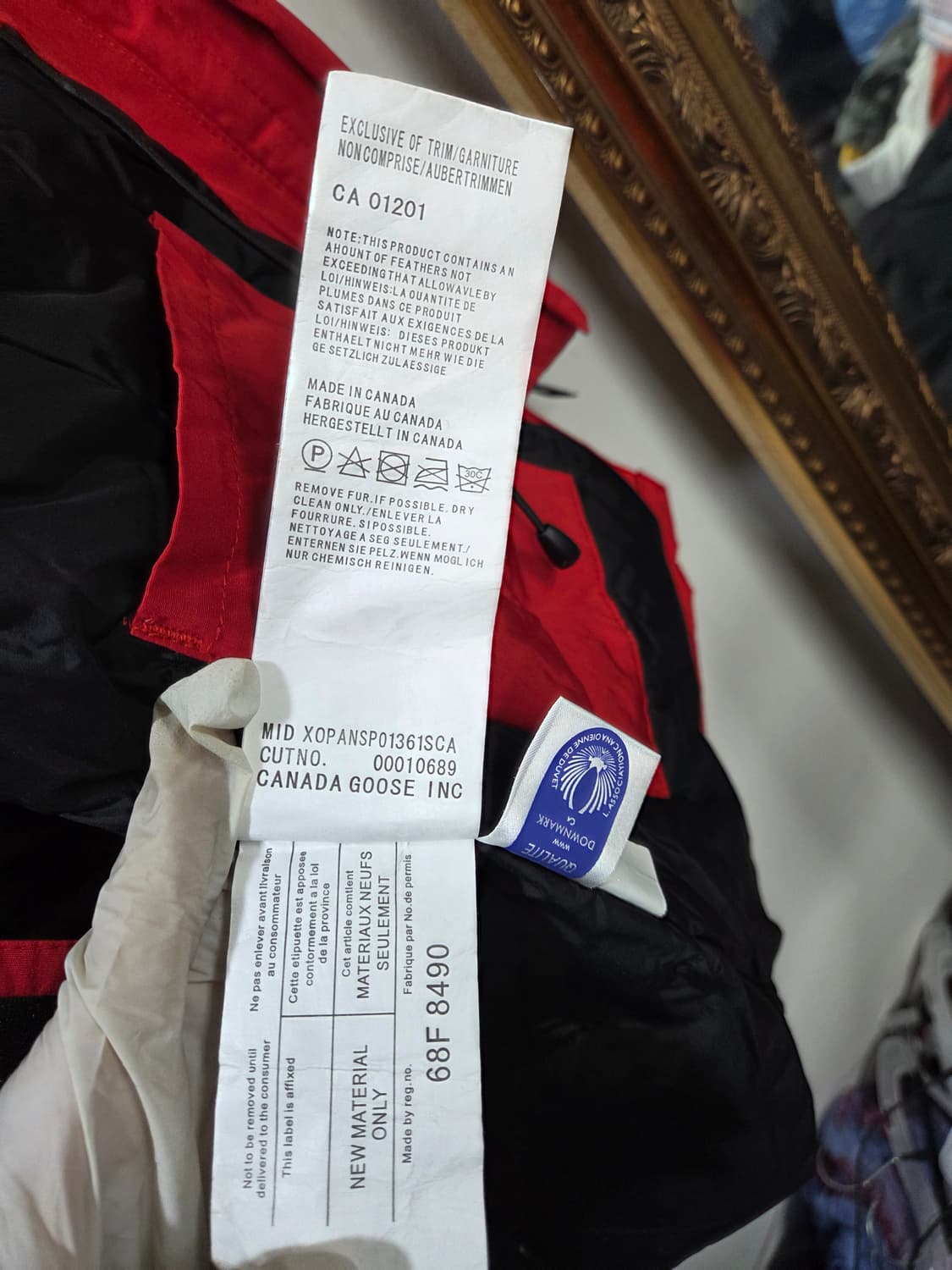 캐나다구스 패딩 레드 여성 상품이미지2