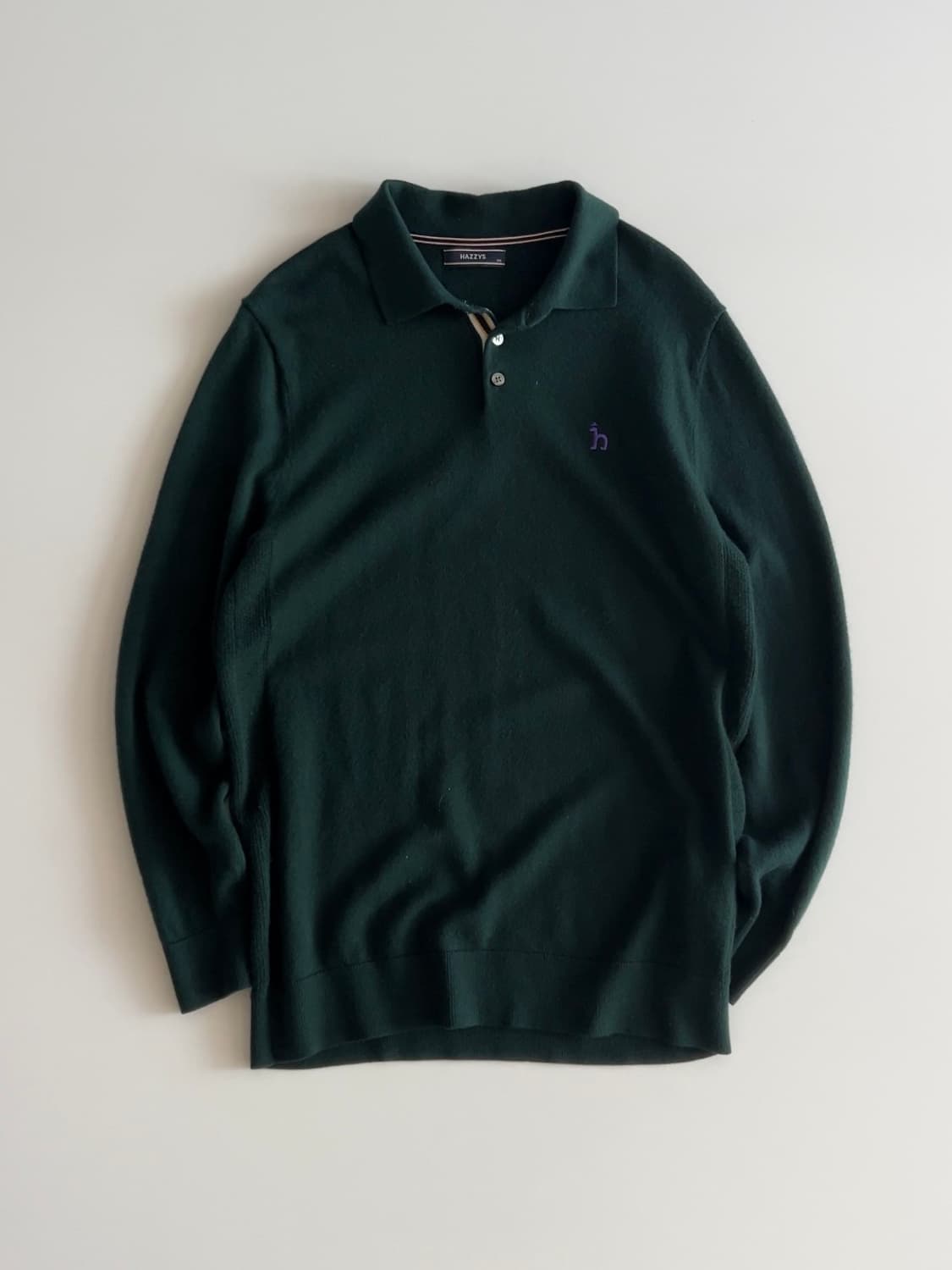 헤지스 카라 긴팔 울 니트 100 상품이미지1