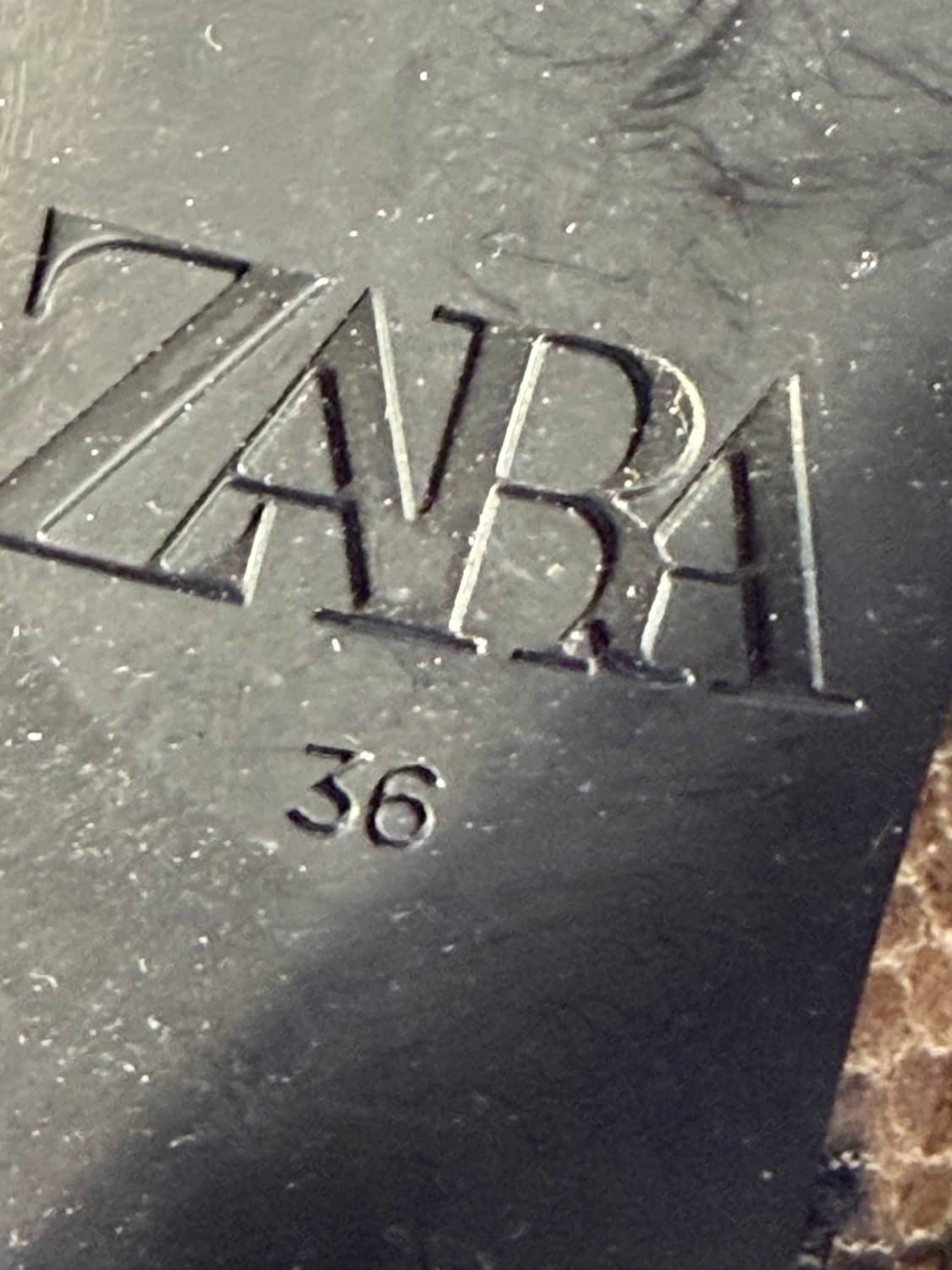 235/ 미사용급 자라 뱀피 무늬 앵클 부츠 상품이미지7