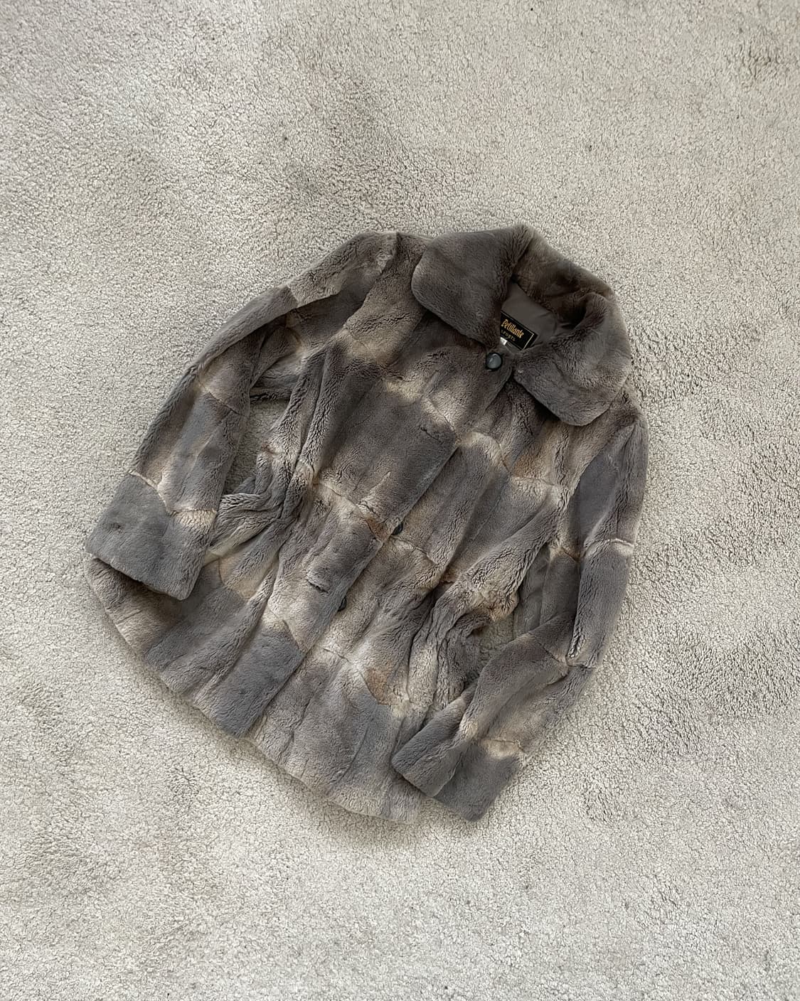 vintage muskrat string half fur jakcet 상품이미지1