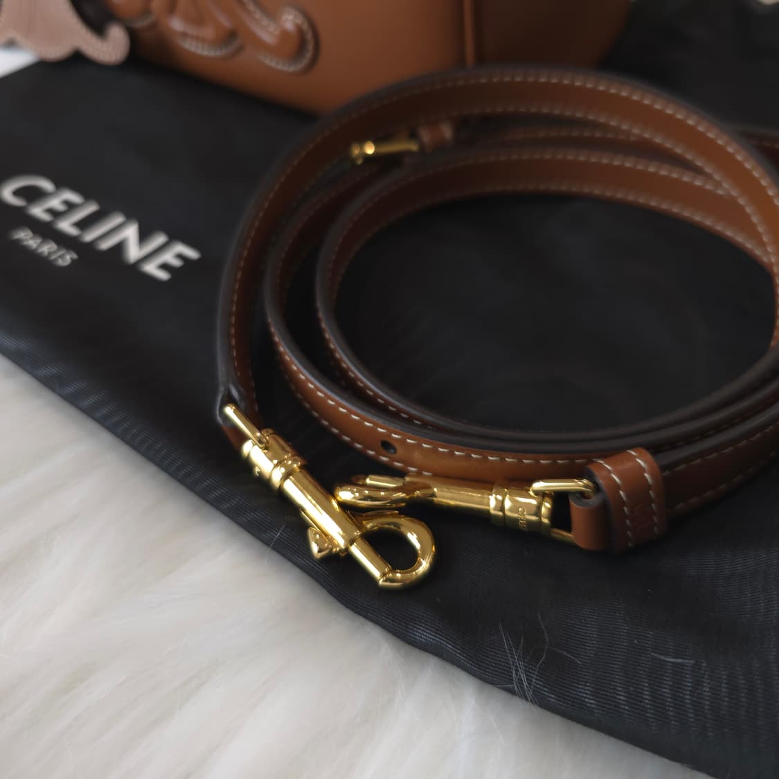 [중고/정품] 셀린느 스몰 보스턴 / 부드러운 카프스킨 + 백참 상품이미지2