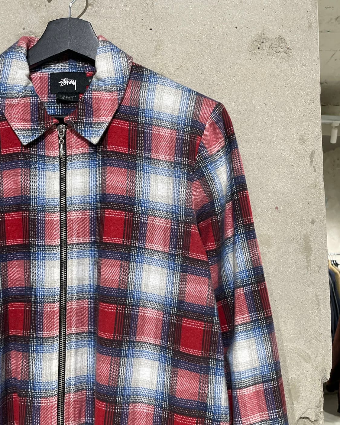 스투시 린콘 플래드 체크 집업 자켓 상품이미지3